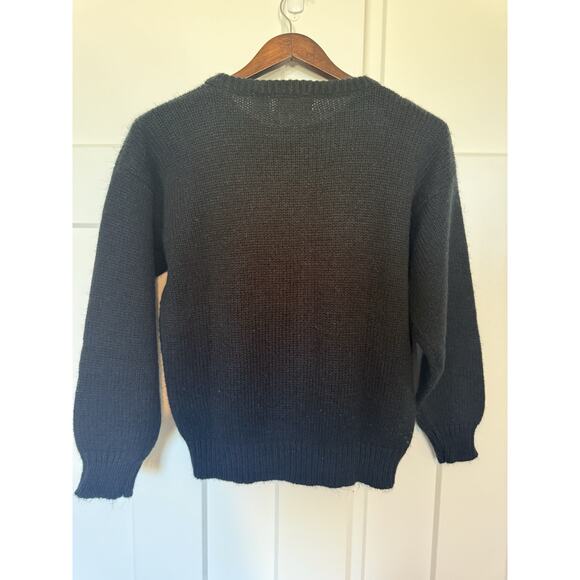 Vintage JR Bentley Sweater Women's 80s Geometric Medium Retro - Picture 5 of 8